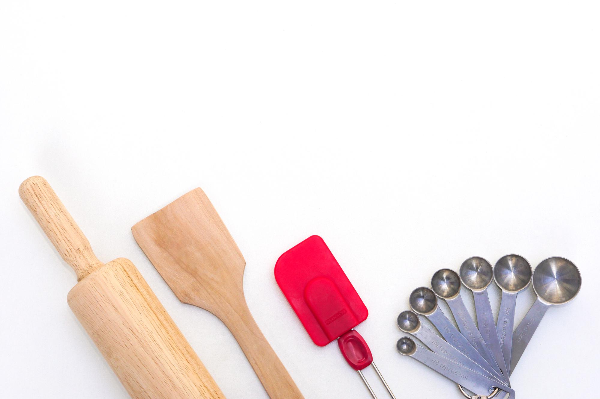 Set di utensili e ingredienti per corso pratico